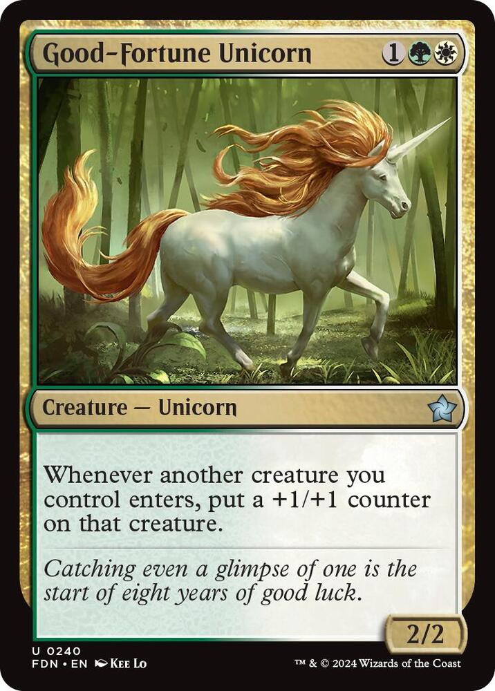 Good-Fortune Unicorn (240) [Foundations]