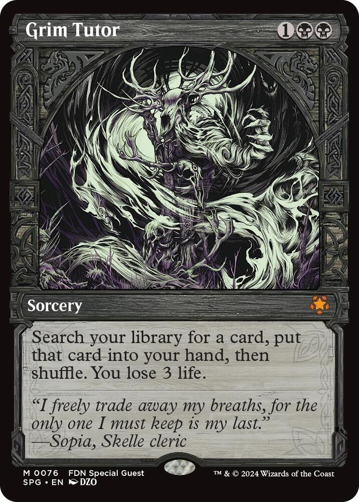 Grim Tutor (Showcase) (76) [Special Guests]