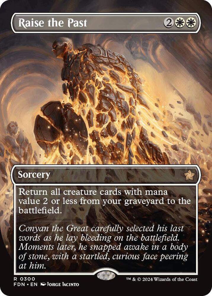 Raise the Past (Borderless) (300) [Foundations]
