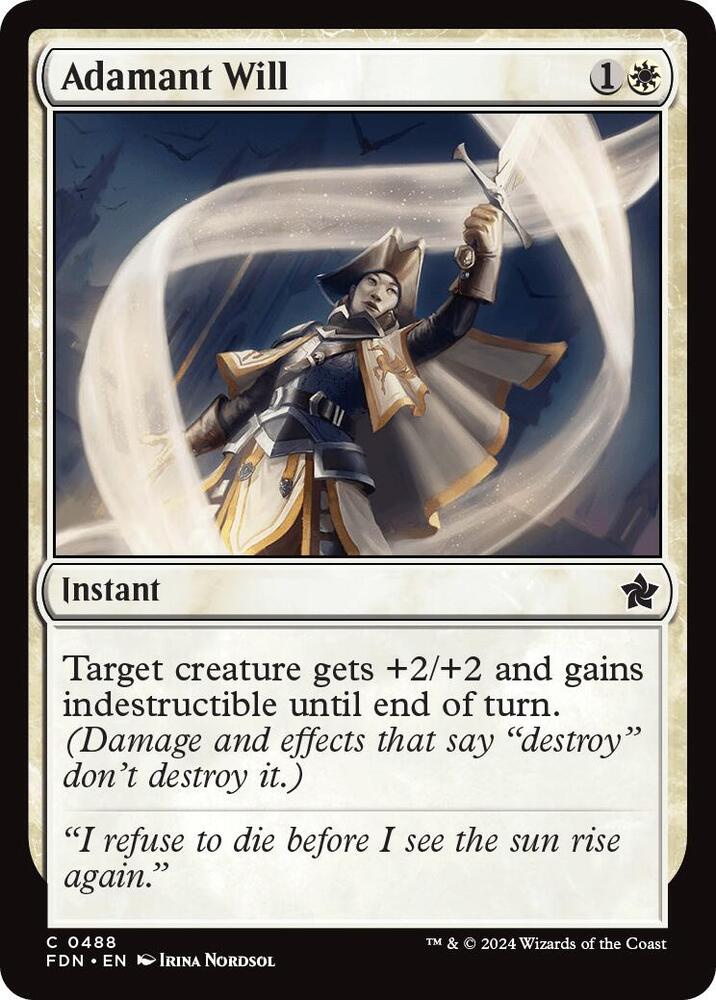 Adamant Will (488) [Foundations]