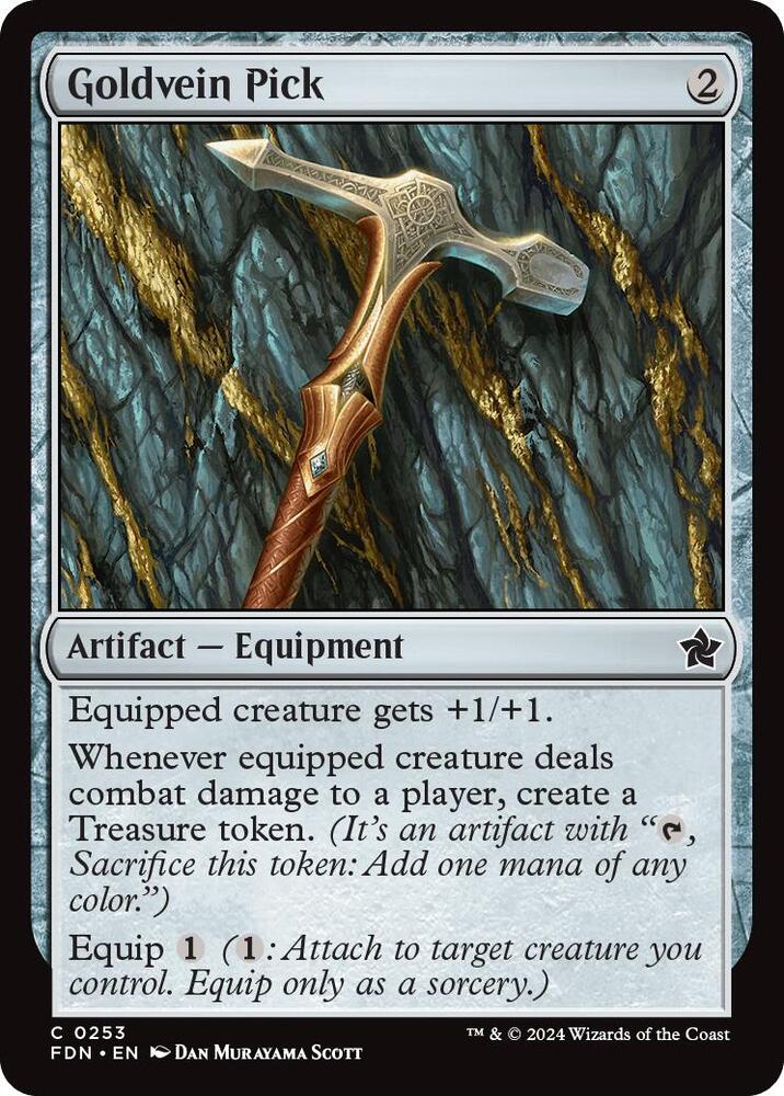 Goldvein Pick (253) [Foundations]