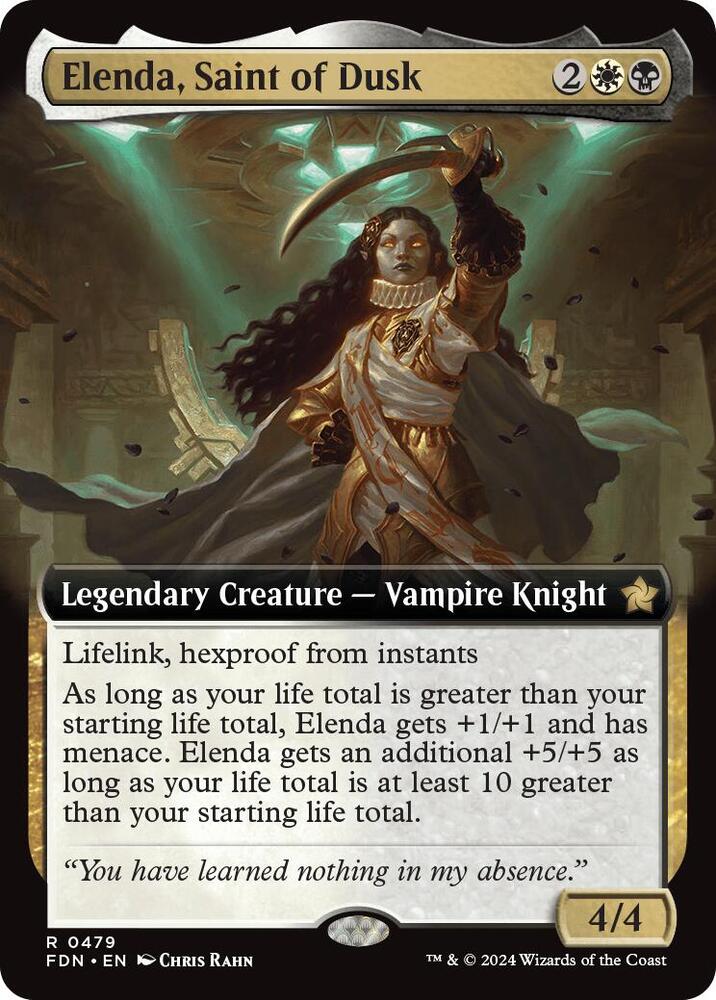 Elenda, Saint of Dusk (Extended Art) (479) [Foundations]