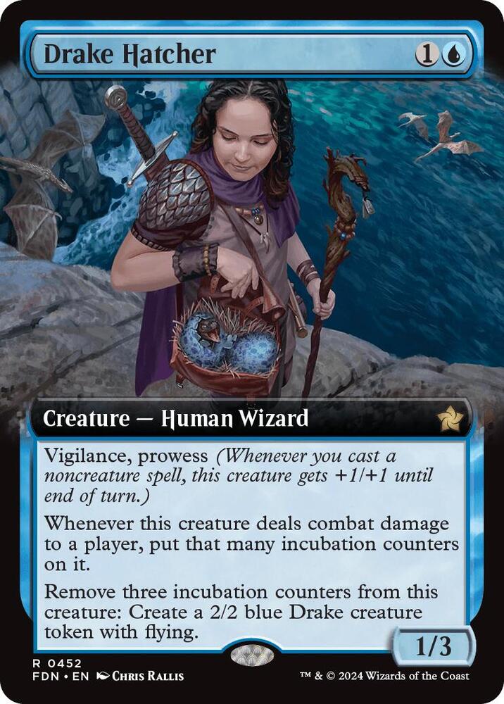 Drake Hatcher (Extended Art) (452) [Foundations]