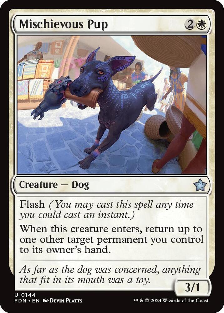 Mischievous Pup (144) [Foundations]