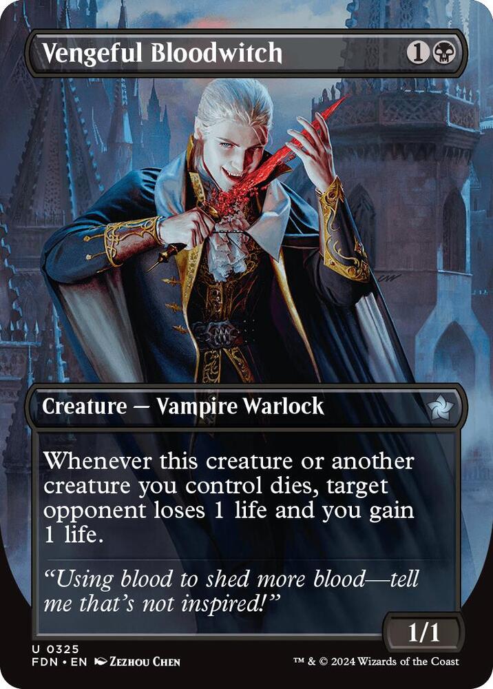 Vengeful Bloodwitch (Borderless) (325) [Foundations]