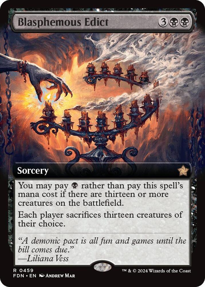 Blasphemous Edict (Extended Art) (459) [Foundations]