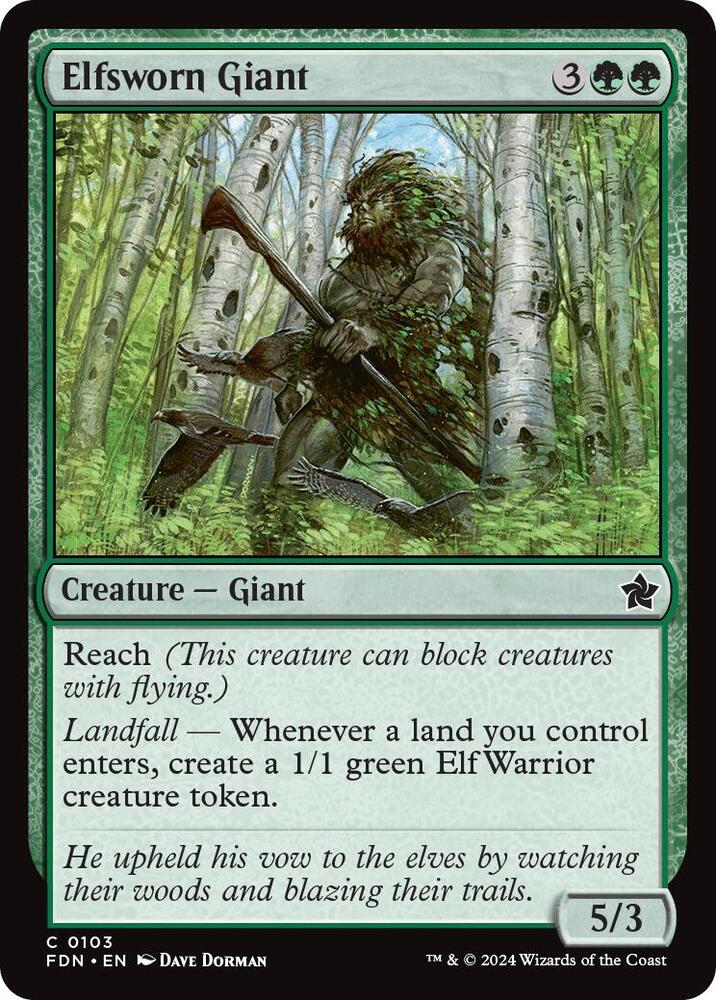 Elfsworn Giant (103) [Foundations]