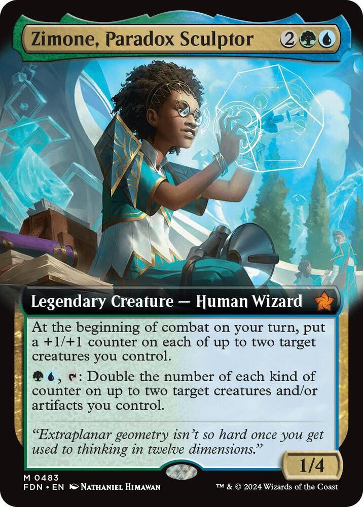 Zimone, Paradox Sculptor (Extended Art) (483) [Foundations]