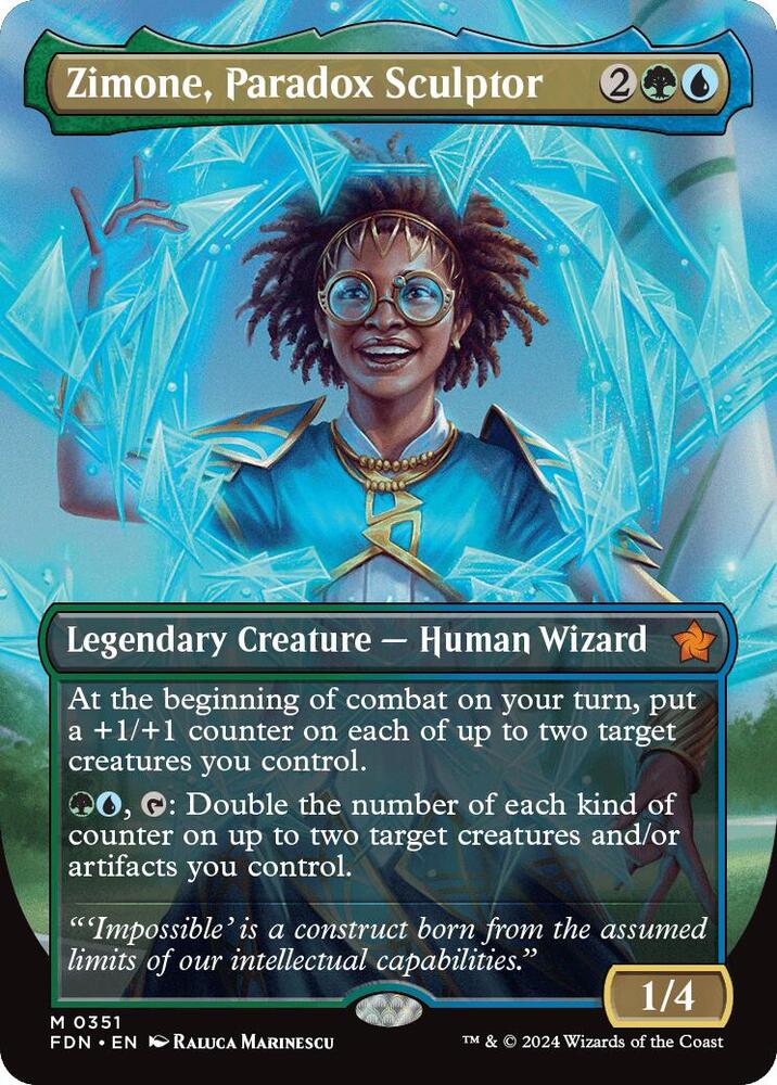Zimone, Paradox Sculptor (Borderless) (351) [Foundations]
