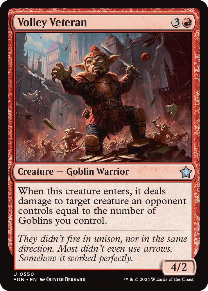 Volley Veteran (550) [Foundations]