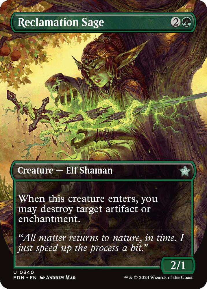 Reclamation Sage (Borderless) (340) [Foundations]