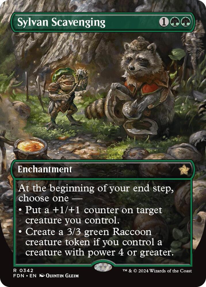 Sylvan Scavenging (Borderless) (342) [Foundations]