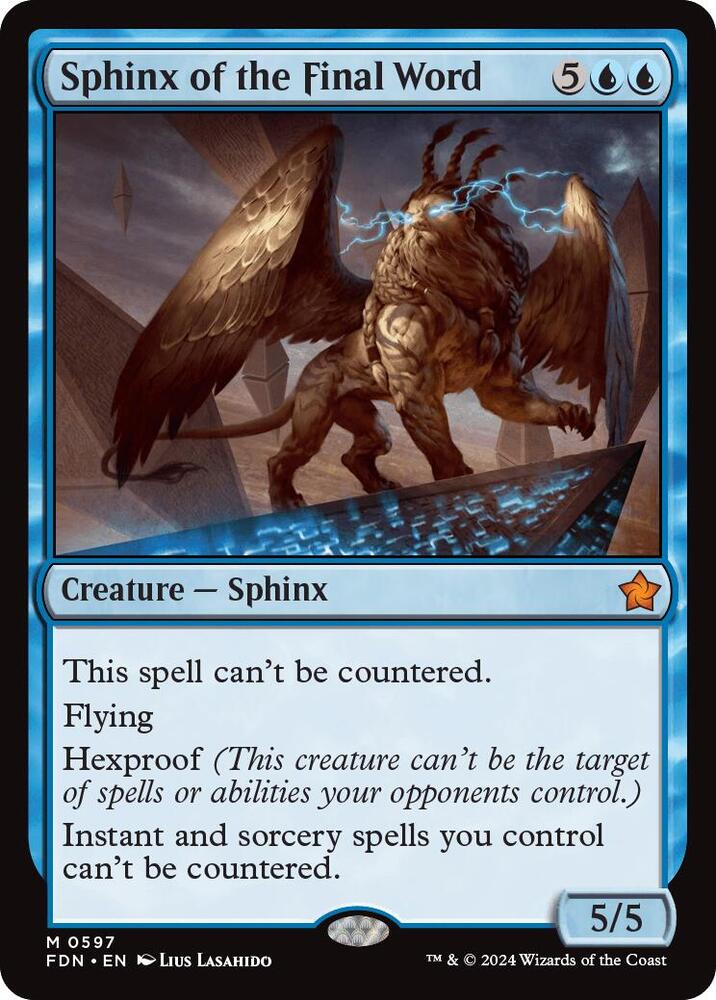 Sphinx of the Final Word (0597) [Foundations]