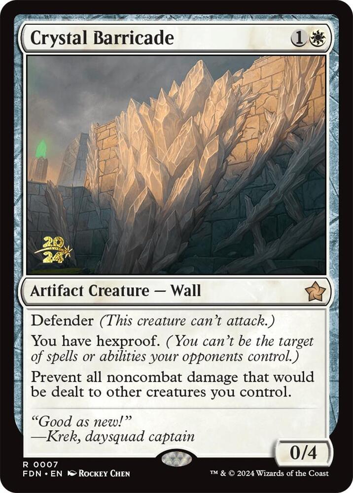 Crystal Barricade (7) [Prerelease Cards]