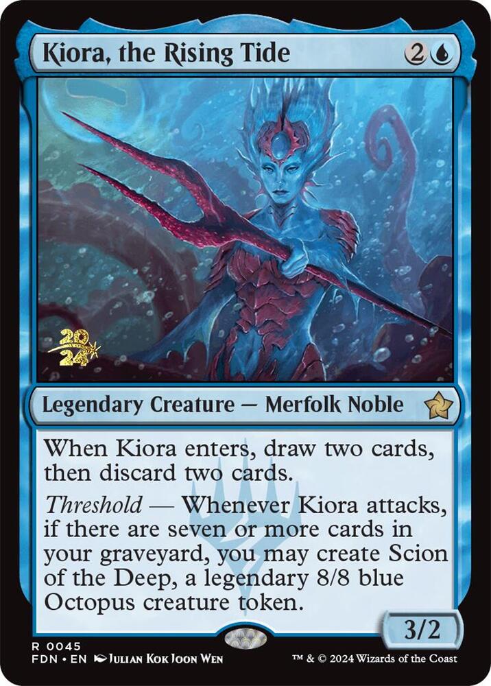 Kiora, the Rising Tide (45) [Prerelease Cards]