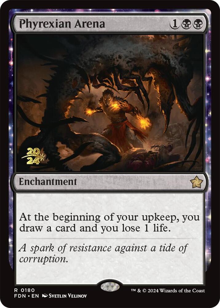 Phyrexian Arena (FDN) (180) [Prerelease Cards]
