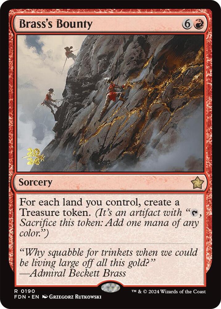 Brass's Bounty (FDN) (190) [Prerelease Cards]