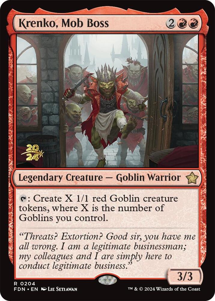 Krenko, Mob Boss (204) [Prerelease Cards]