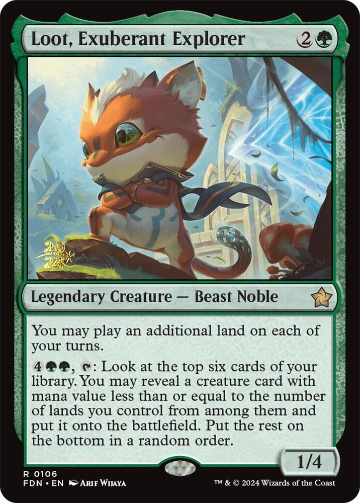 Loot, Exuberant Explorer (106) [Prerelease Cards]