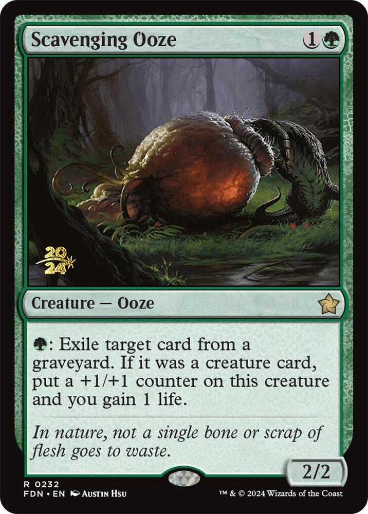 Scavenging Ooze (FDN) (232) [Prerelease Cards]