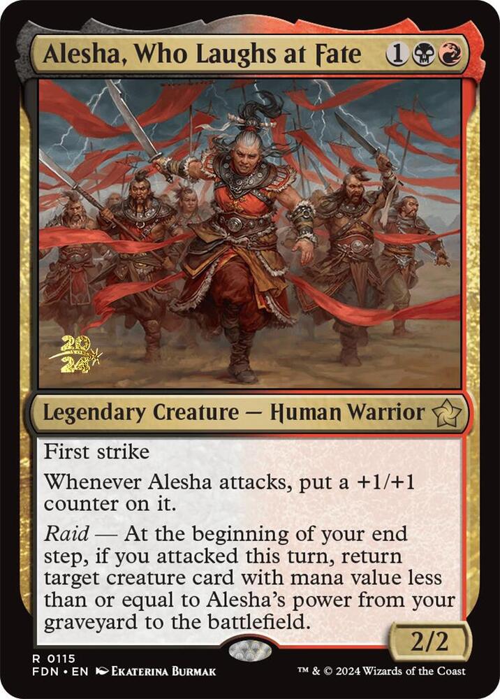 Alesha, Who Laughs at Fate (115) [Prerelease Cards]