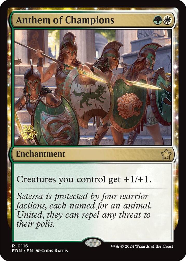 Anthem of Champions (116) [Prerelease Cards]