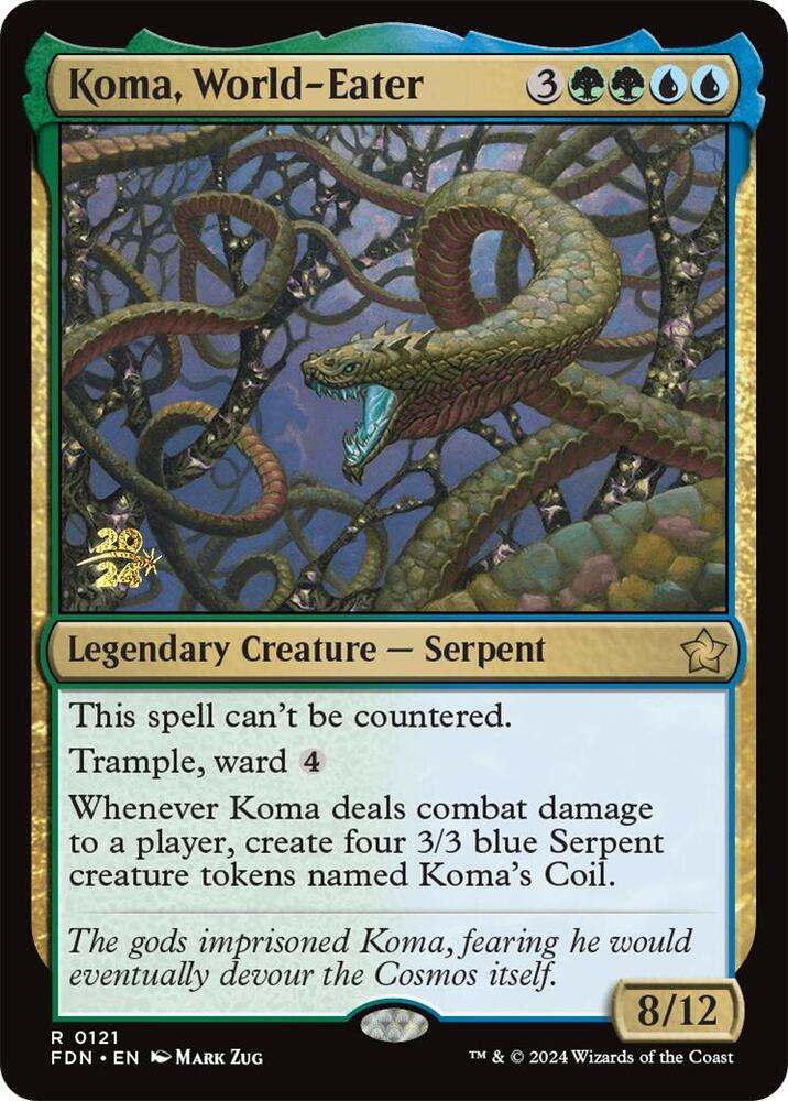 Koma, World-Eater (121) [Prerelease Cards]