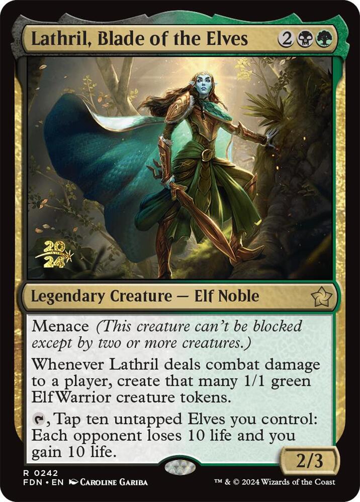 Lathril, Blade of the Elves (242) [Prerelease Cards]