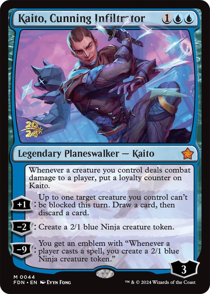 Kaito, Cunning Infiltrator (44) [Prerelease Cards]