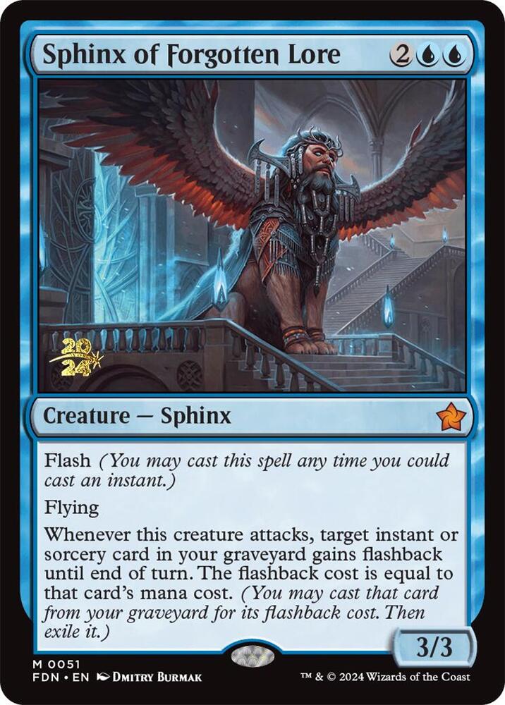 Sphinx of Forgotten Lore (51) [Prerelease Cards]