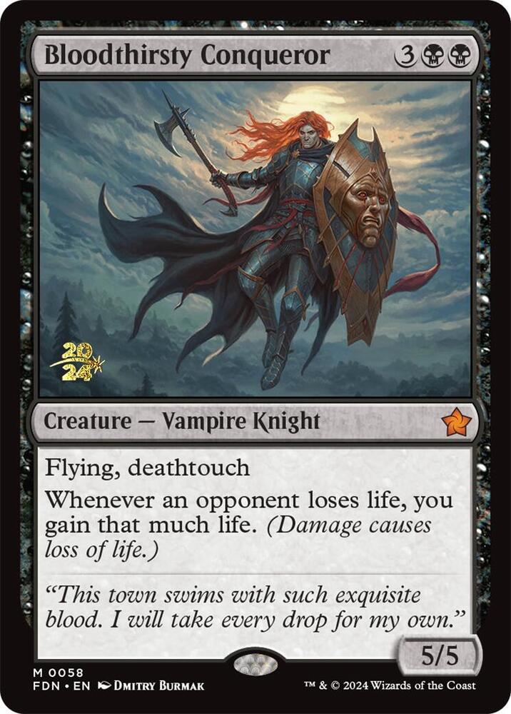 Bloodthirsty Conqueror (58) [Prerelease Cards]