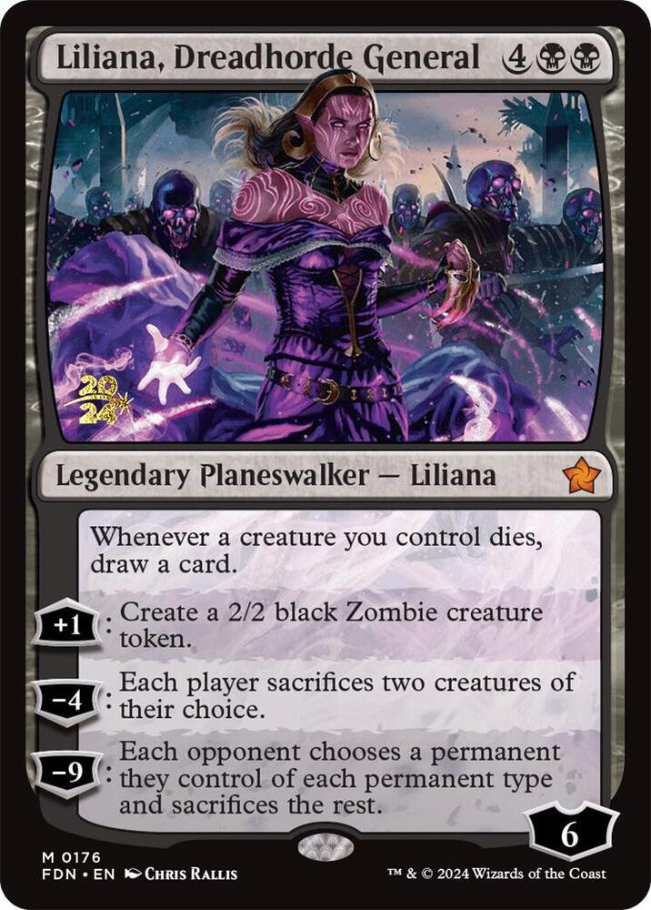 Liliana, Dreadhorde General (FDN) (176) [Prerelease Cards]