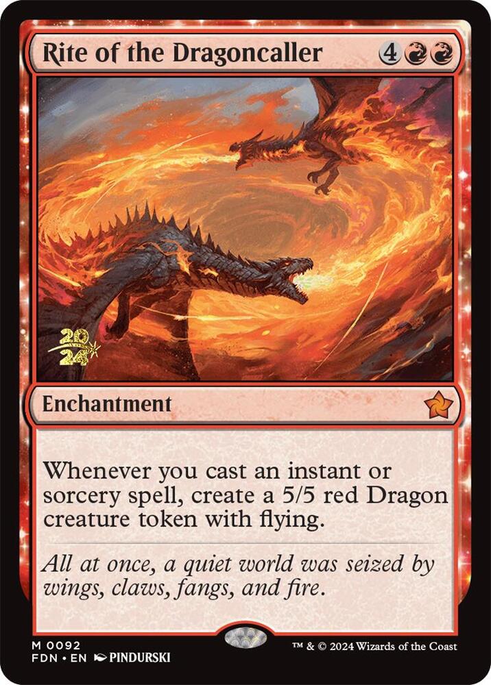 Rite of the Dragoncaller (92) [Prerelease Cards]