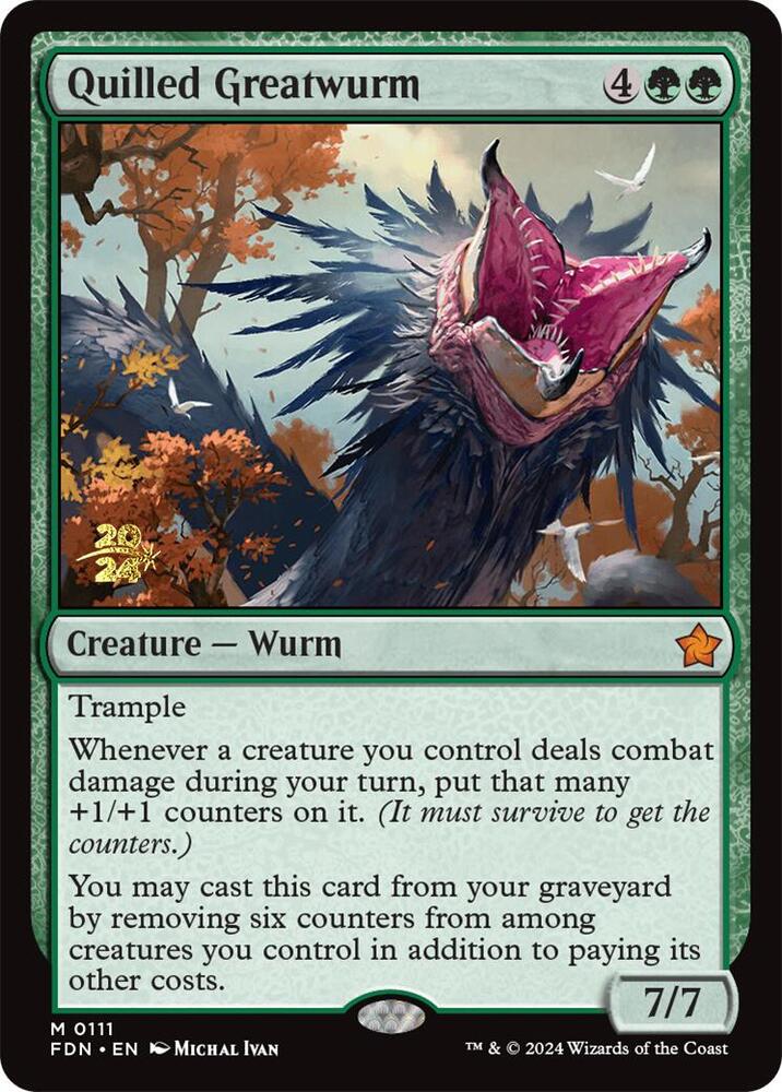 Quilled Greatwurm (111) [Prerelease Cards]