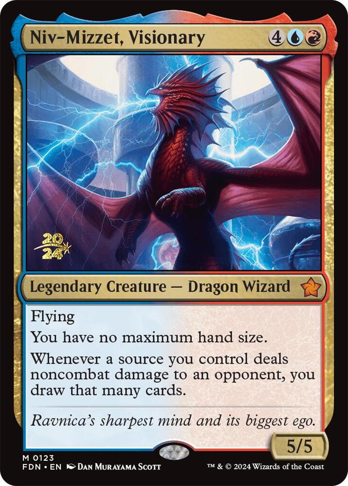 Niv-Mizzet, Visionary (123) [Prerelease Cards]
