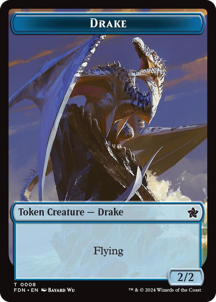 Drake // Goblin Doubled-Sided Token (8 // 18) [Foundations]