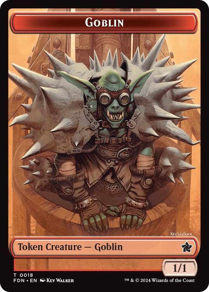 Goblin // Insect Doubled-Sided Token (18 // 21) [Foundations]