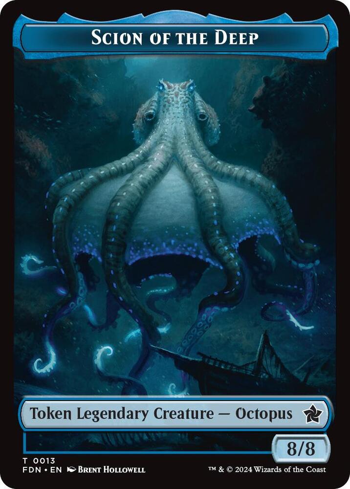 Scion of the Deep // Koma's Coil Doubled-Sided Token (13 // 11) [Foundations]
