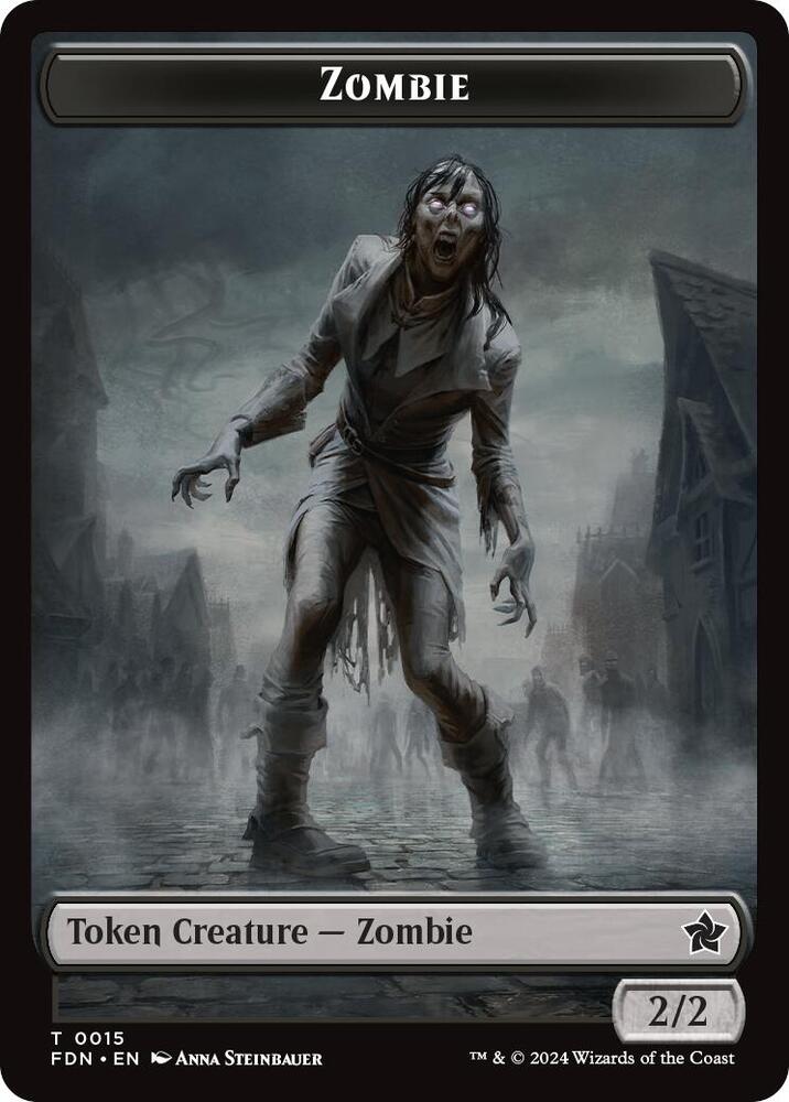 Zombie // Insect Doubled-Sided Token (15 // 21) [Foundations]