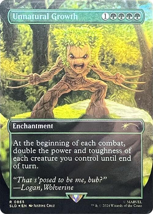 Unnatural Growth (Rainbow Foil) (865) [Secret Lair Drop]