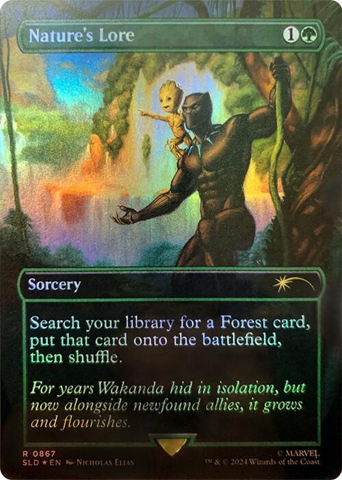 Nature's Lore (867) (Rainbow Foil) [Secret Lair Drop]