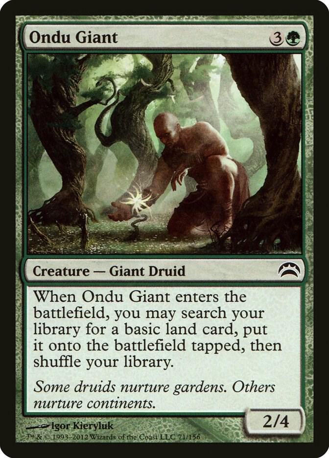 Ondu Giant (71) [Planechase 2012]