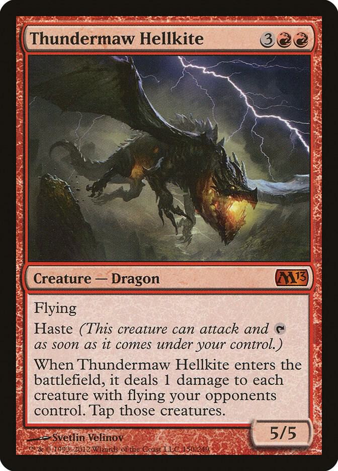Thundermaw Hellkite (150) [Magic 2013]