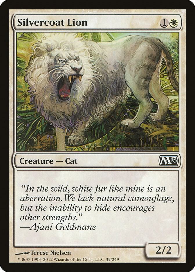 Silvercoat Lion (35) [Magic 2013]