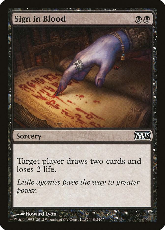 Sign in Blood (110) [Magic 2013]
