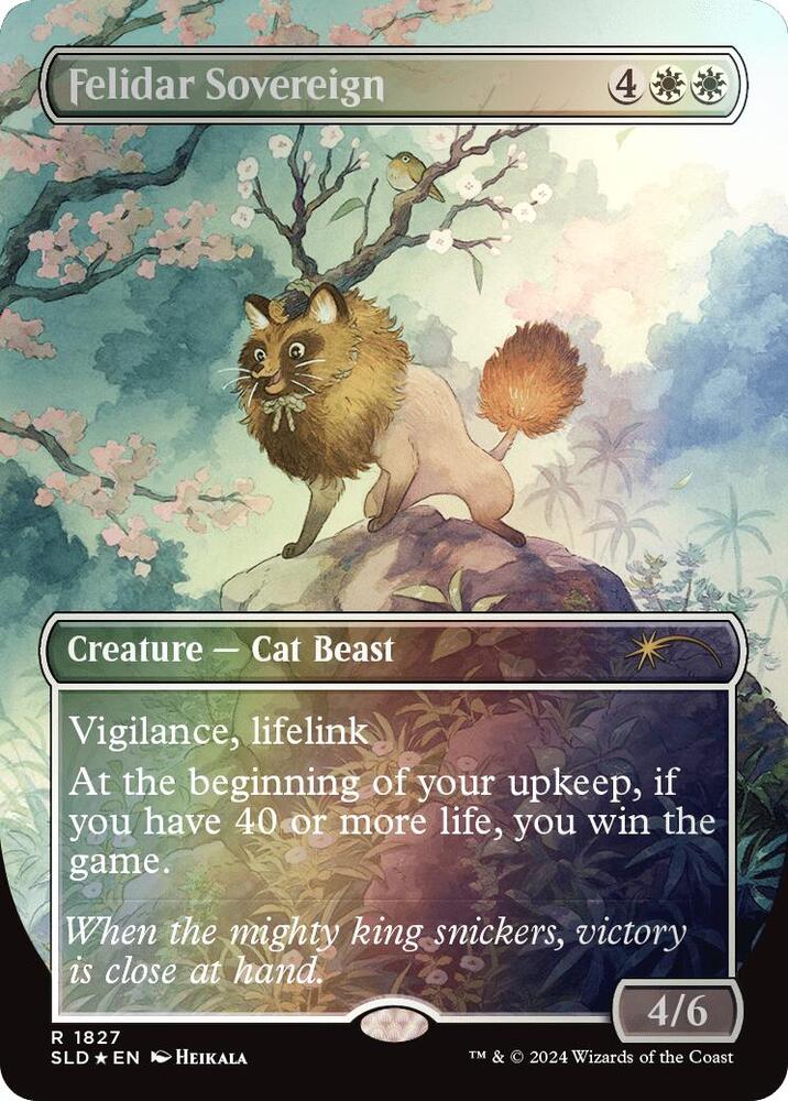 Felidar Sovereign (1827) (Rainbow Foil) [Secret Lair Drop]