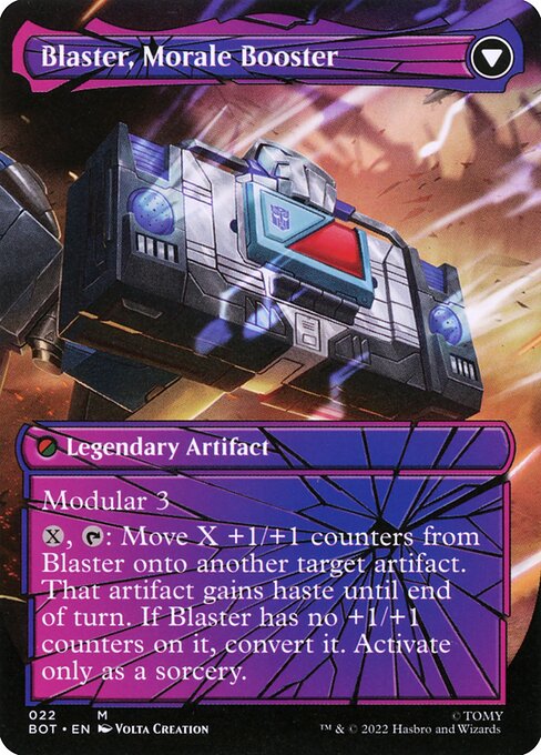 Blaster, Combat DJ (Shattered Glass) (22) [Transformers] [Borderless] Reverse