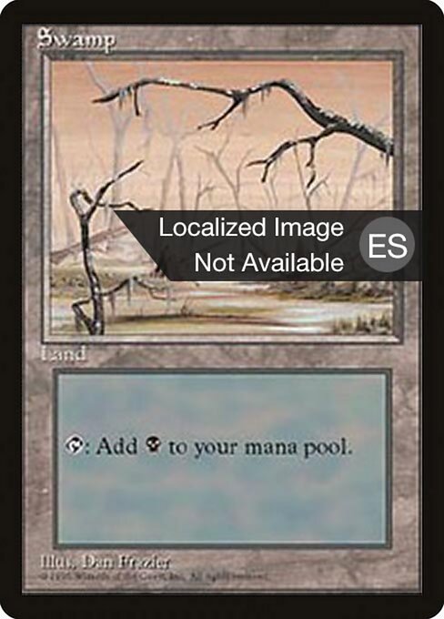 Swamp (371) [Fourth Edition Foreign Black Border]