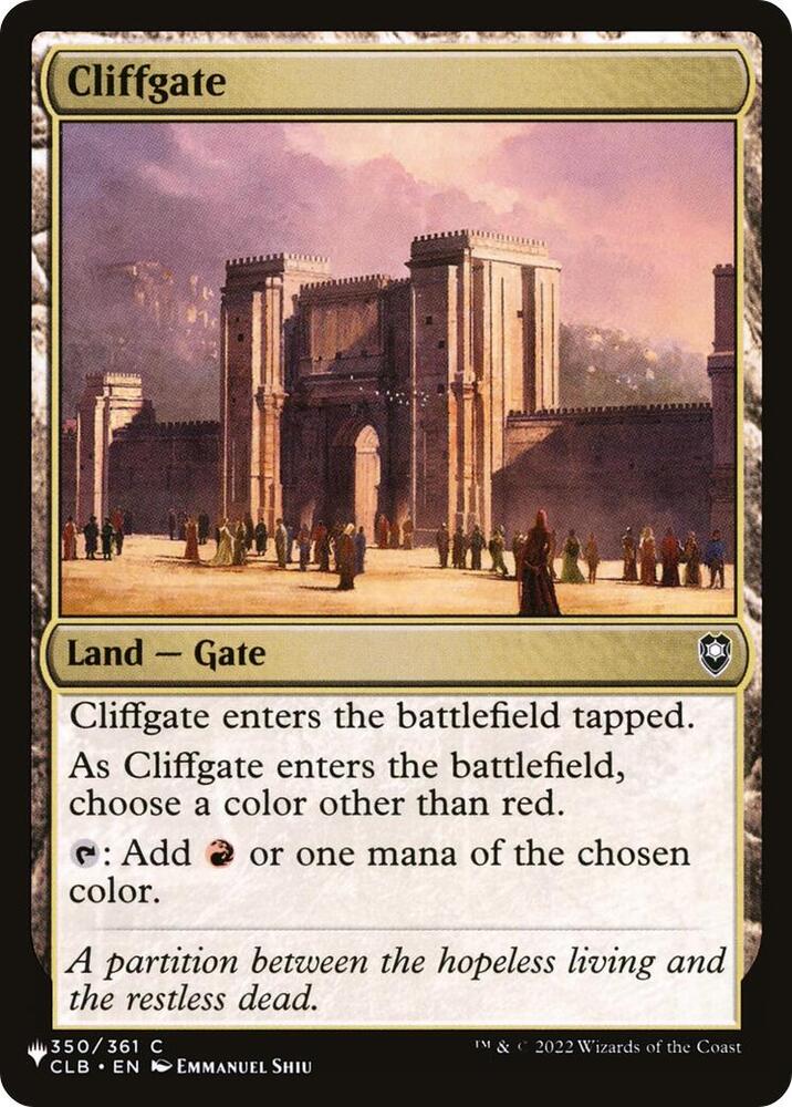 Cliffgate (350/361) [The List]