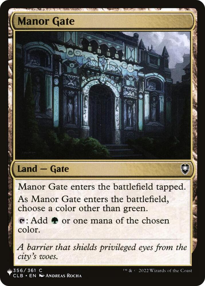Manor Gate (356/361) [The List]
